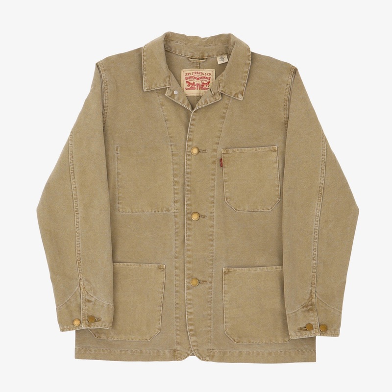 Canvas Work Jacket L Beige