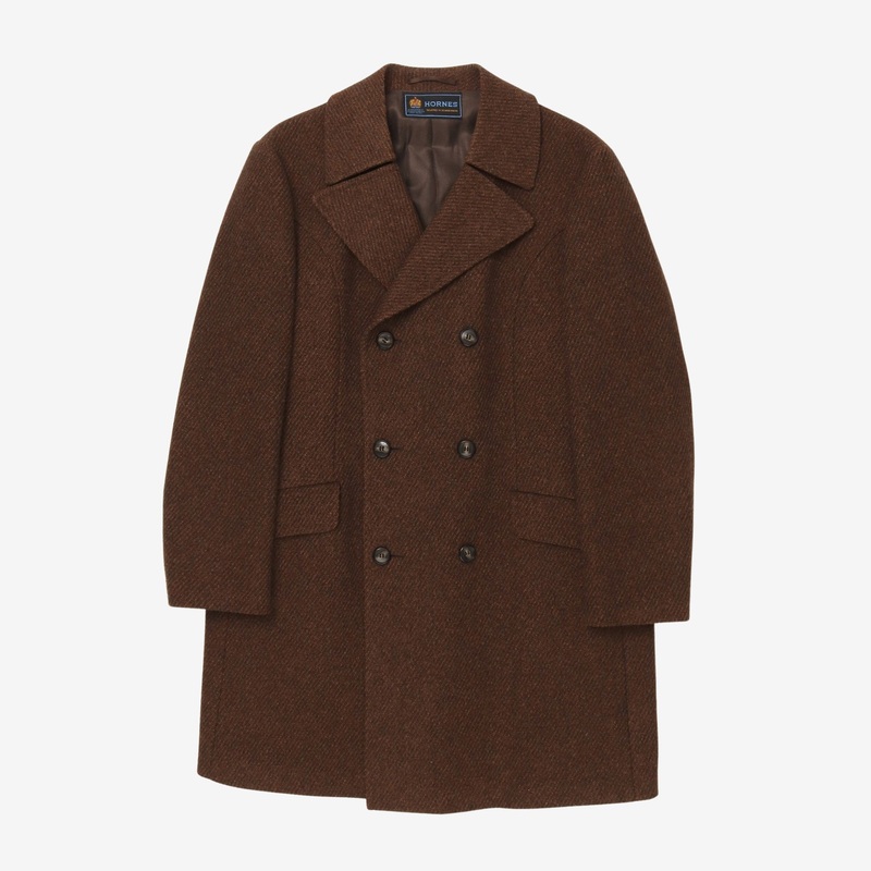 DB Tweed Overcoat L Brown