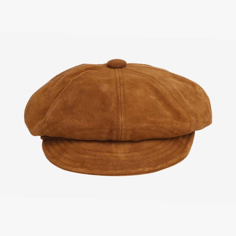 Nubuck Messenger Hat L Brown