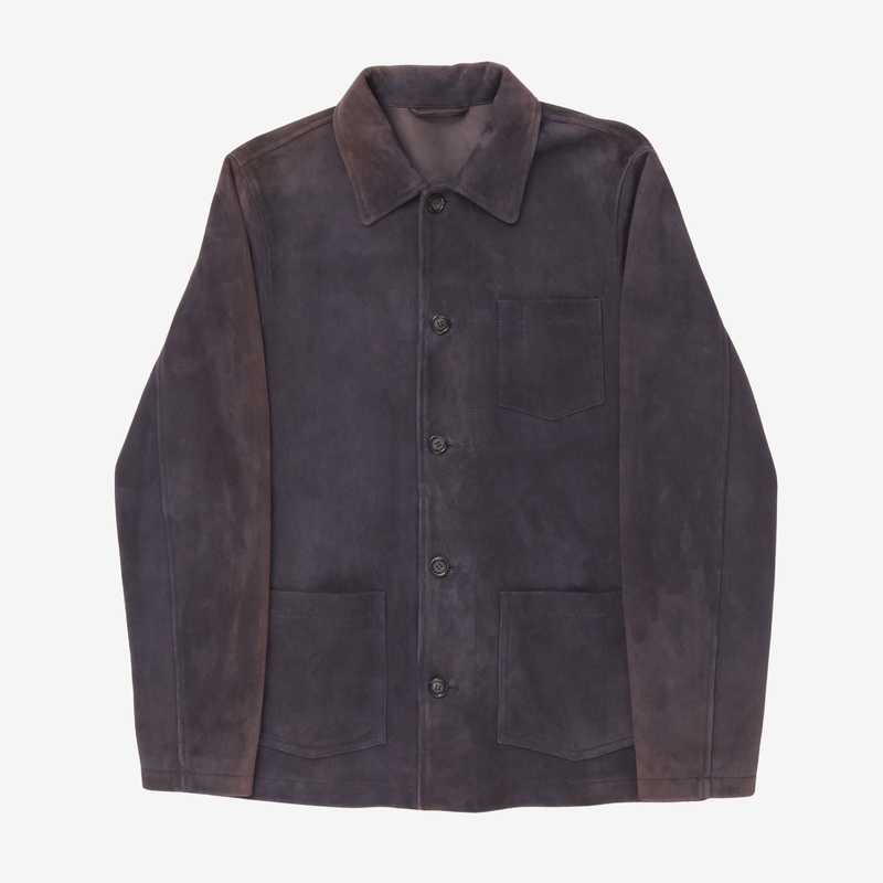 Suede Giacca Jacket 50 Faded Navy