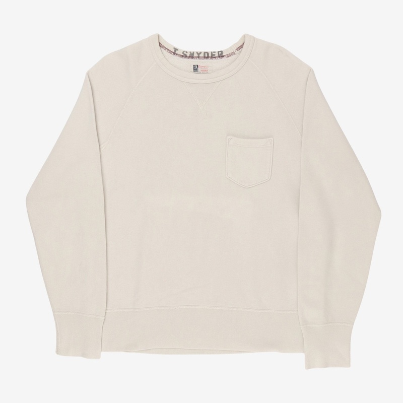 Todd Snyder Pocket Sweatshirt L Ecru