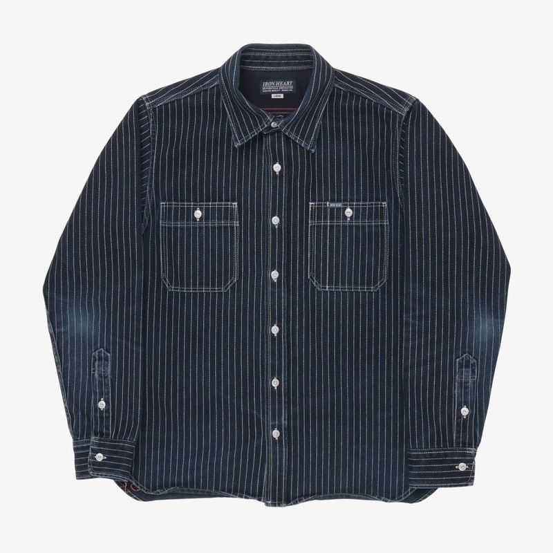 12oz Wabash Work Shirt L Blue