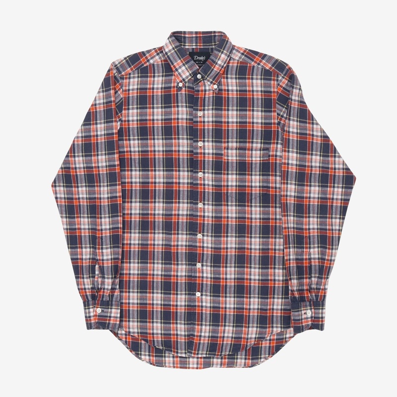 BD Check Shirt 15 1/2-39 Blue