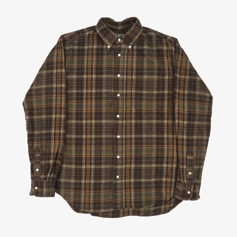 BD Flannel Check Shirt XL Green