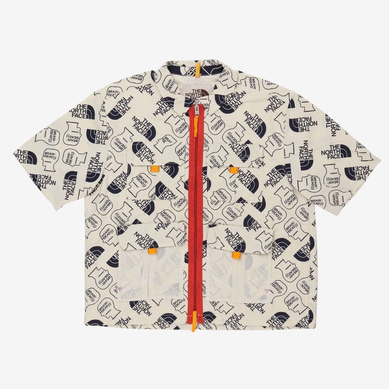 Brain Dead Boxy Mountain Shirt L White