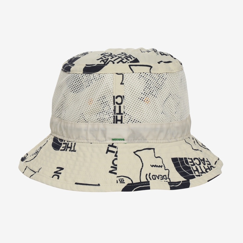 Brain Dead Bucket Hat OS White-Navy