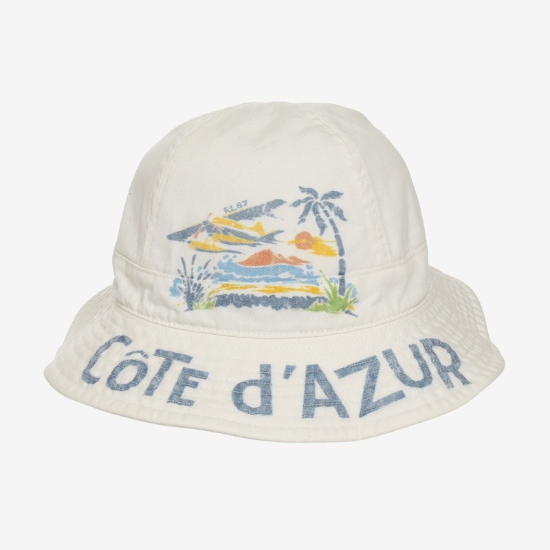 Cote d’Azur Bucket Hat OS White