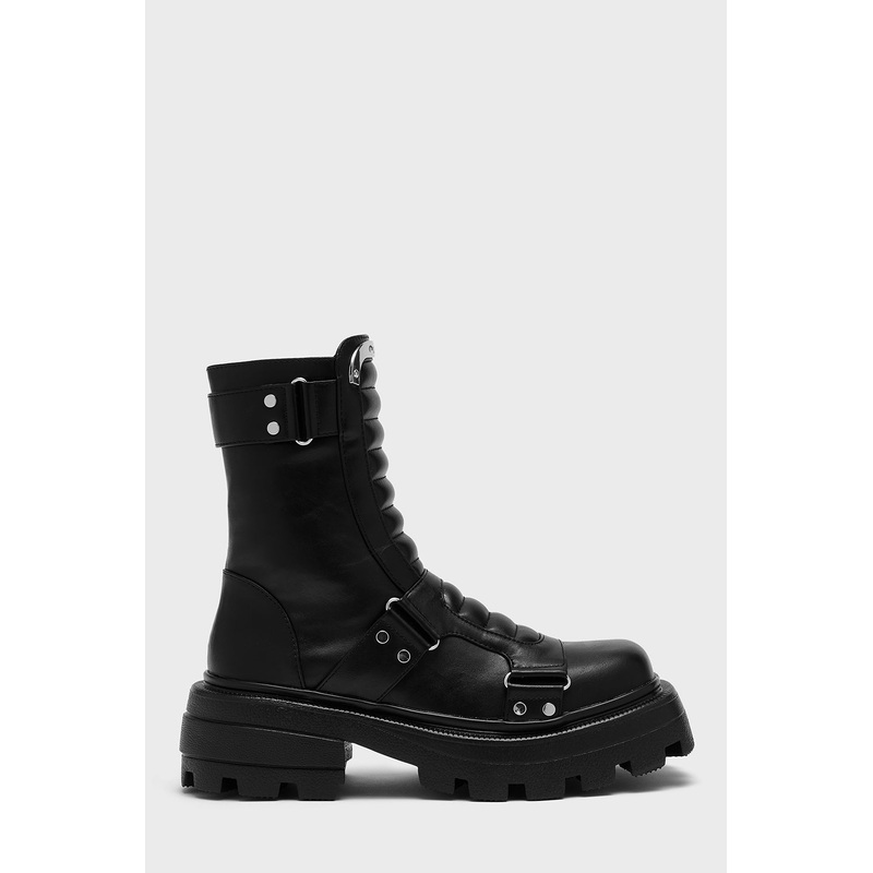 Dust Devil Boots UK3 Black 100% PU
