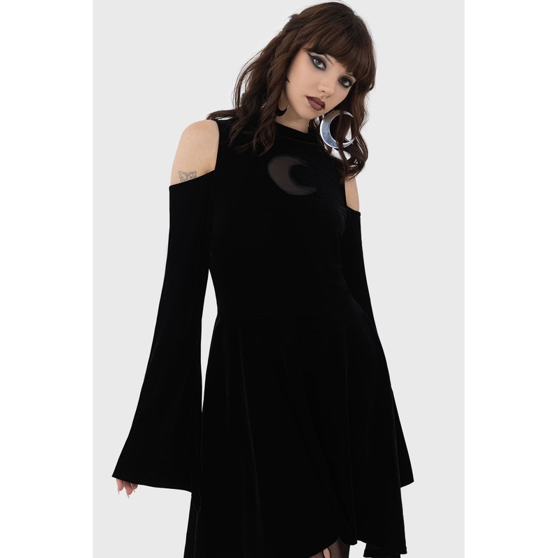 Alacine Dress XS Black 95% Polyester 5% Elastane
