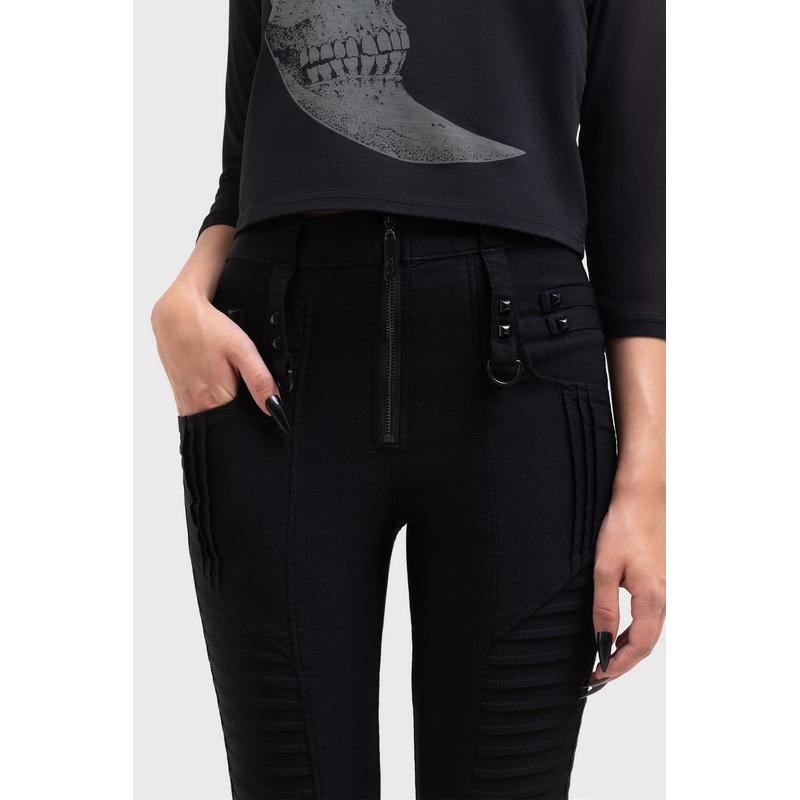 High Above Trousers XS Black 72% Viscose 24% Polyamide 4% Elastane