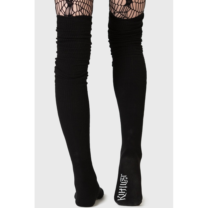 Kurika Socks One Size Black 82%Cotton 16%Polyamide 2%Elastane