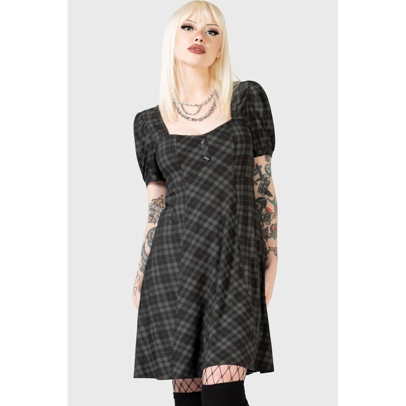 Perdita Dress XS Grey 95% Viscose 5% Elastane