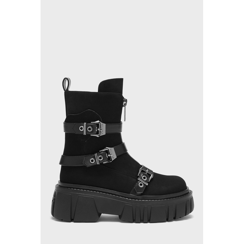 Coffin Combat Boots UK3 Black Upper: 100% Polyurethane Sole: 100% Rubber