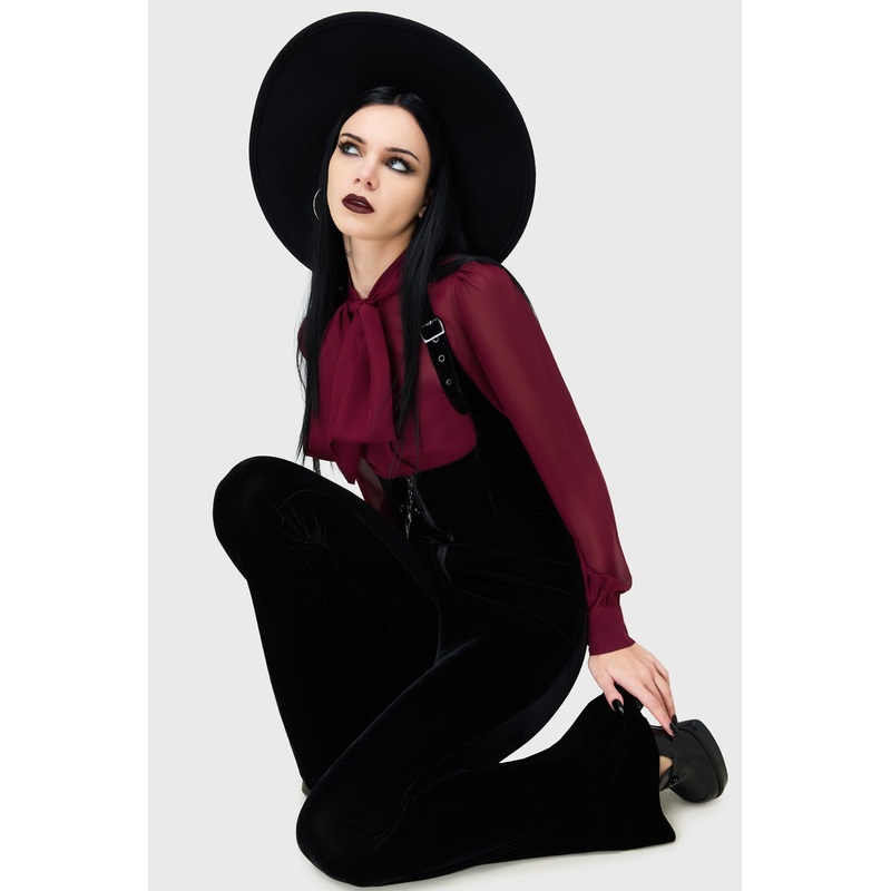 Obscurella Trousers XS Black 95% Polyester 5% Elastane