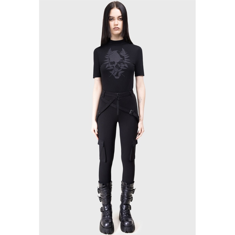 Raynee Trousers XS Black 63% Viscose 32% Polyamide 5% Elastane