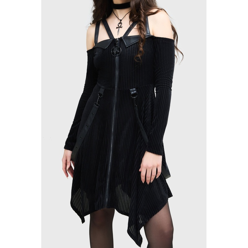 Zelphoria Dress XS Black 90% Polyester 10% Elastane