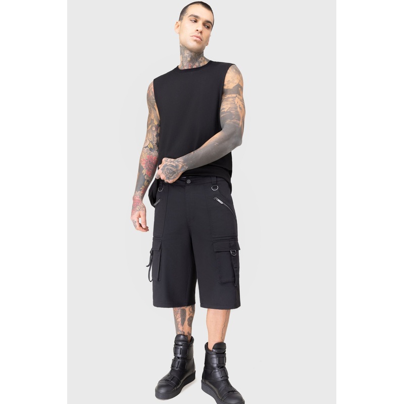 Dead Tropic Shorts XS Black 64% Polyester 36% Cotton