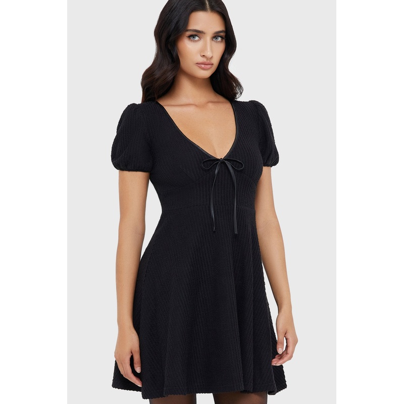 Chaseleigh Dress [BLACK] XS Black 97% Polyester 3% Elastane
