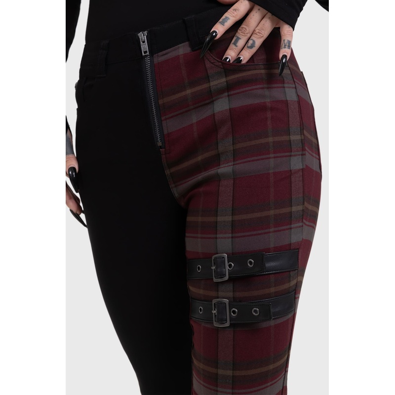 Sable Riot Trousers XS Red/Black 68% Viscose 27% Polyester 5% Elastane