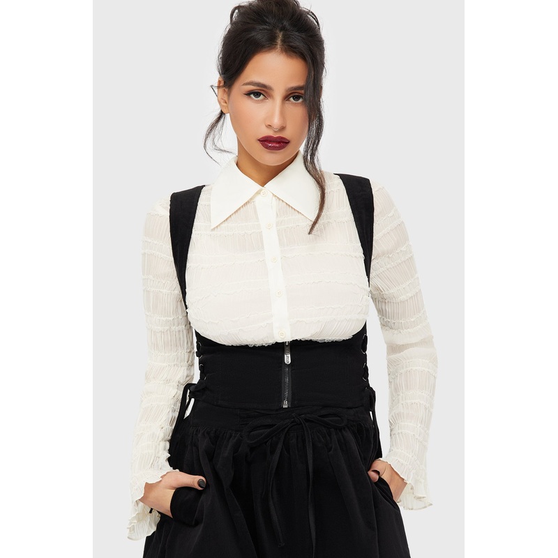 Violet’s Ballad Underbust Corset XS Black 98% Cotton 2% Elastane