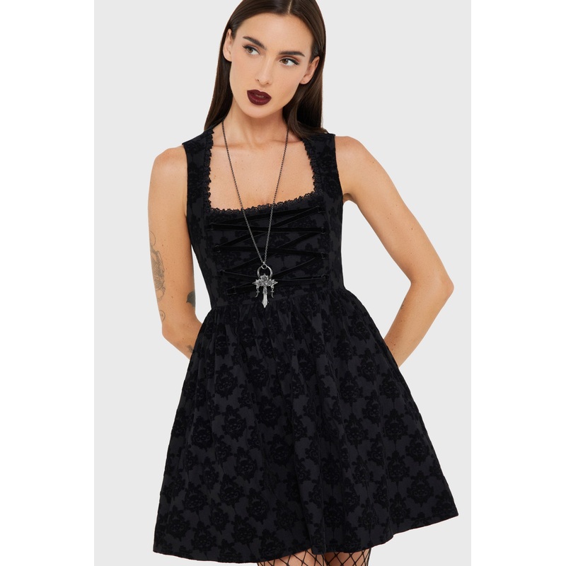 Betzi Mini Dress XS Black 70% Viscose 26% Polyamide 4% Elastane