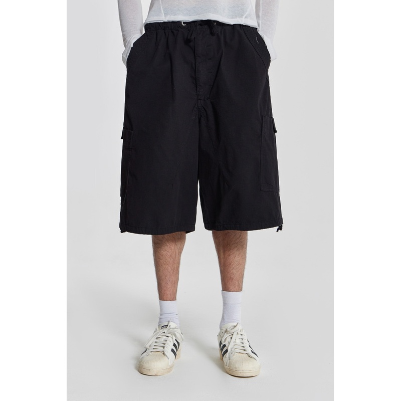 Black Parachute Cargo Baggy Shorts XXS Black