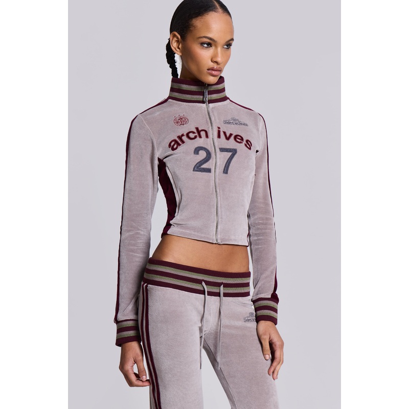 27 Velour Track Top XS Multi