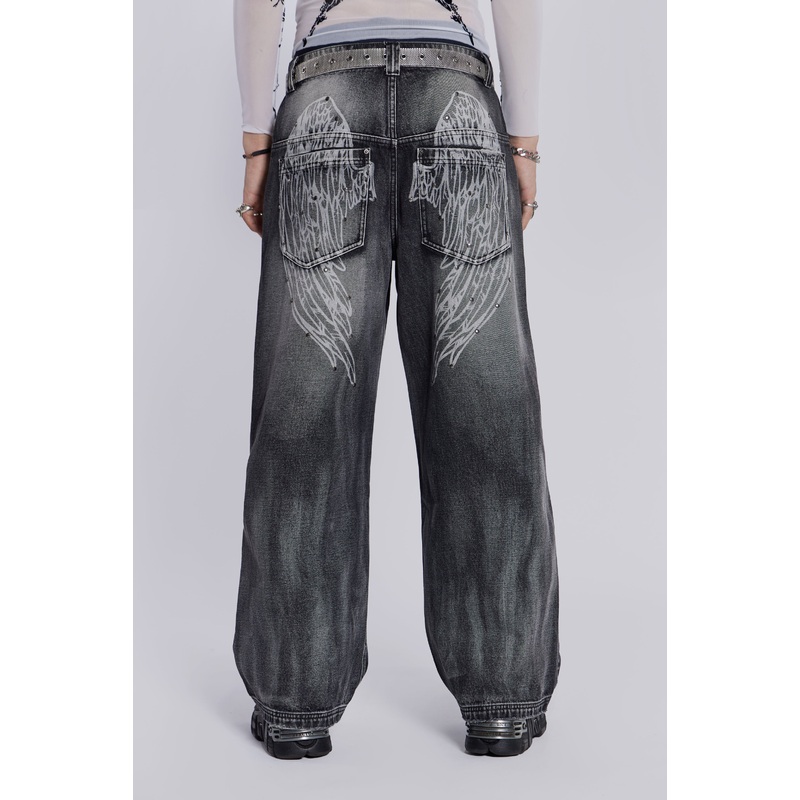 Black Ethereal Colossus Jeans W26 Black