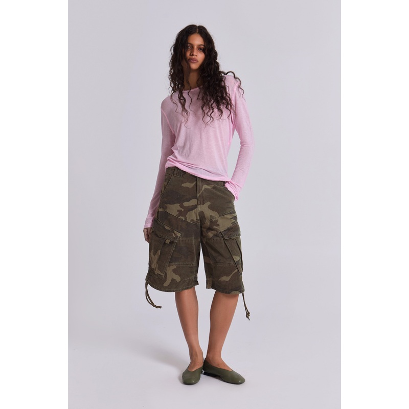 Cadet Camo Shorts W26 Khaki