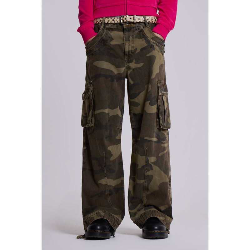 Camo Trooper Cargo Pants W26 Khaki