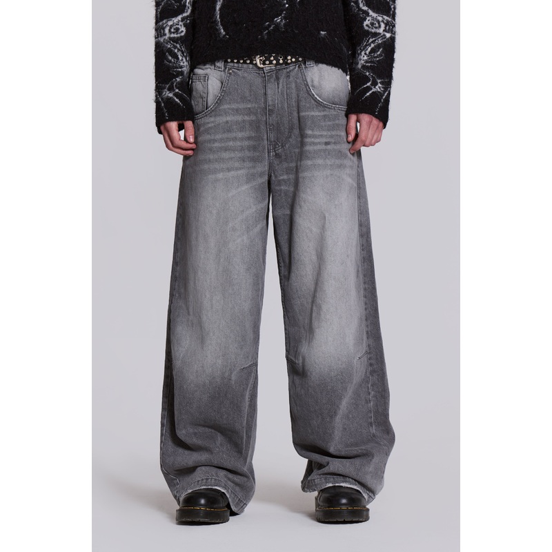 Washed Grey Colossus Jeans W26 Grey