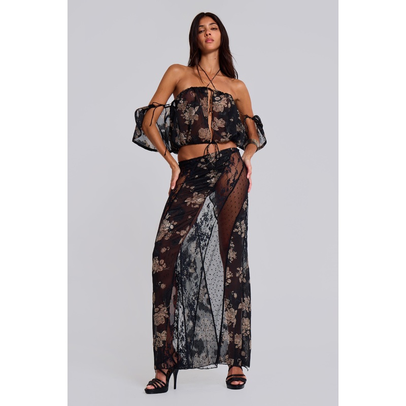 Seraph Maxi Skirt UK 4 Black