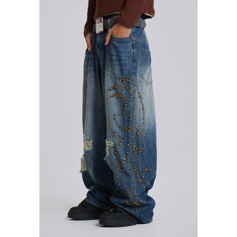 Tattoo Stud XL Colossus Jeans W26 Multi