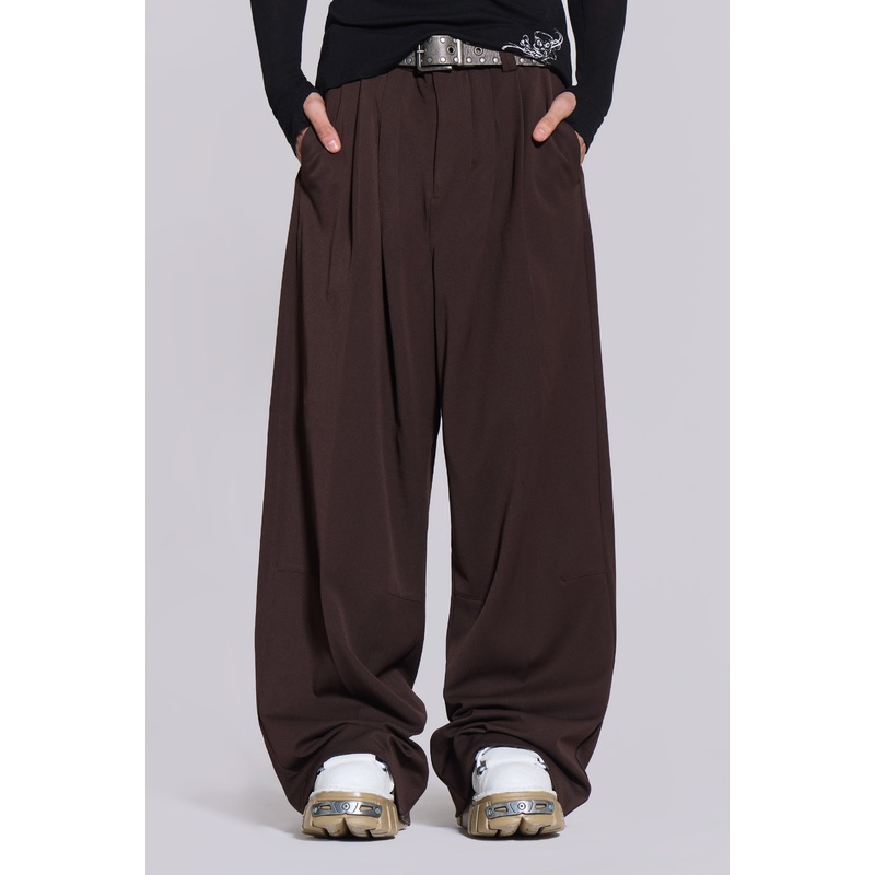 Chocolate Brown Goliath Suit Pants W26 Brown