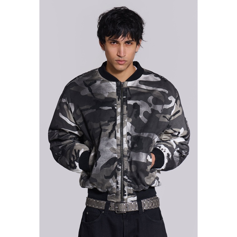 Dirty Camo Bomber Jacket XS Camo