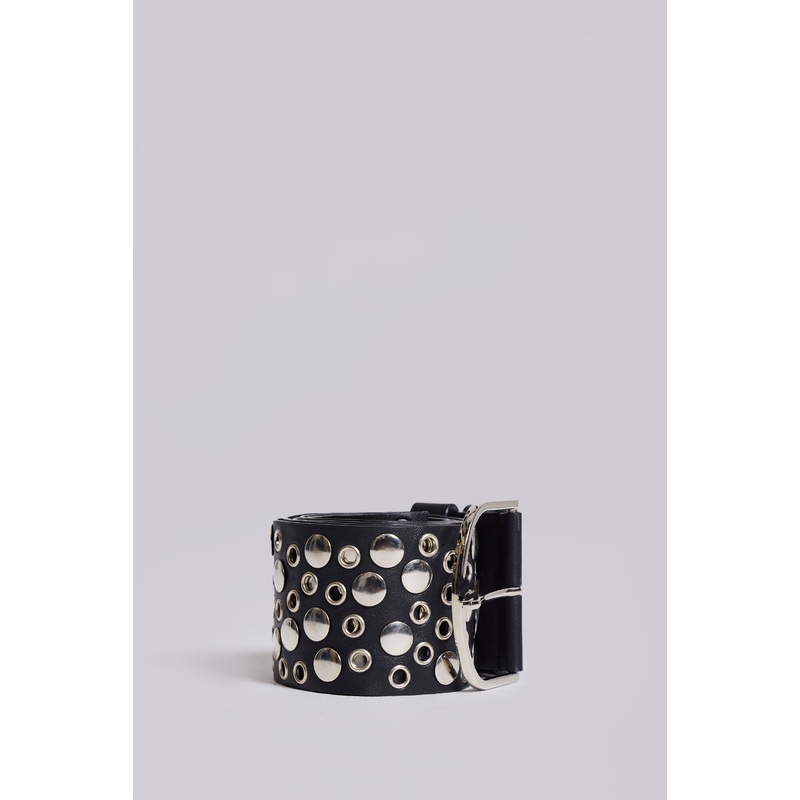 Osmium Studded Belt In Black ONE SIZE Black