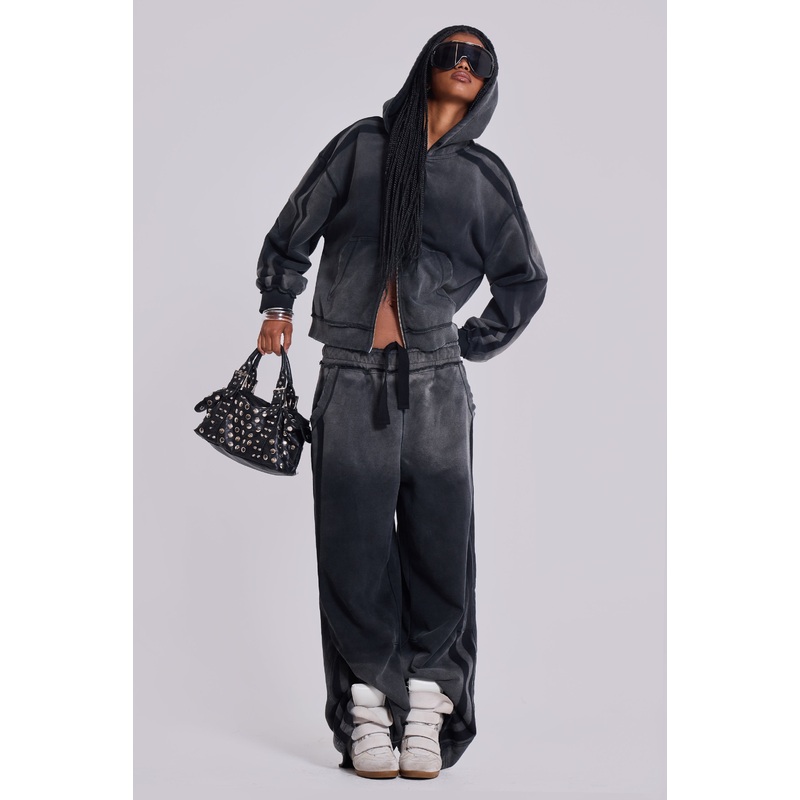 Sporty Baggy Monster Hoodie XXS Grey