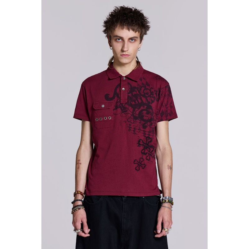 Bones Polo Shirt XXS Red