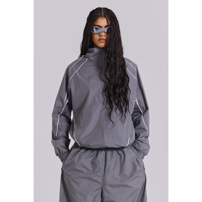 Grey Vapor Tracksuit Top XXS Grey
