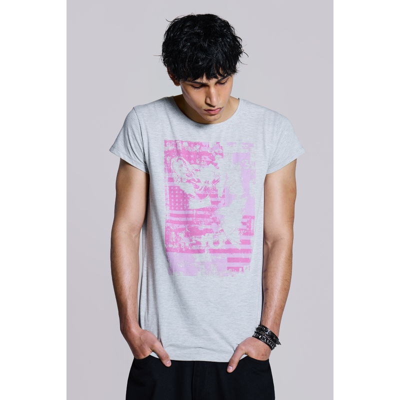 Tour Stripe T-Shirt XXS Grey