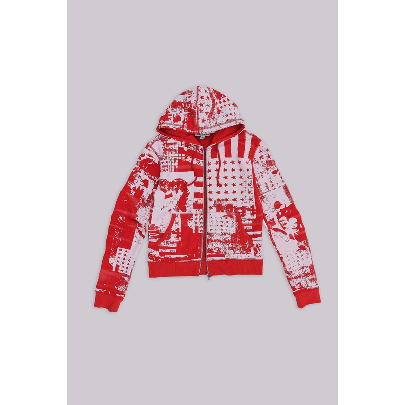 Americana Mini Monster Hoodie XXS Red