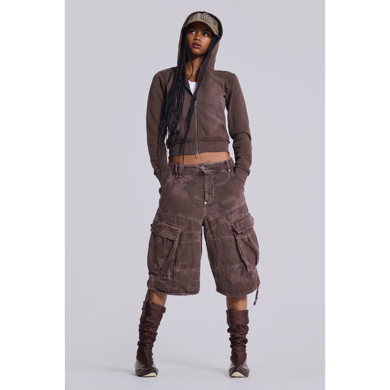 Cadet Brown Camo Shorts W26 Camo