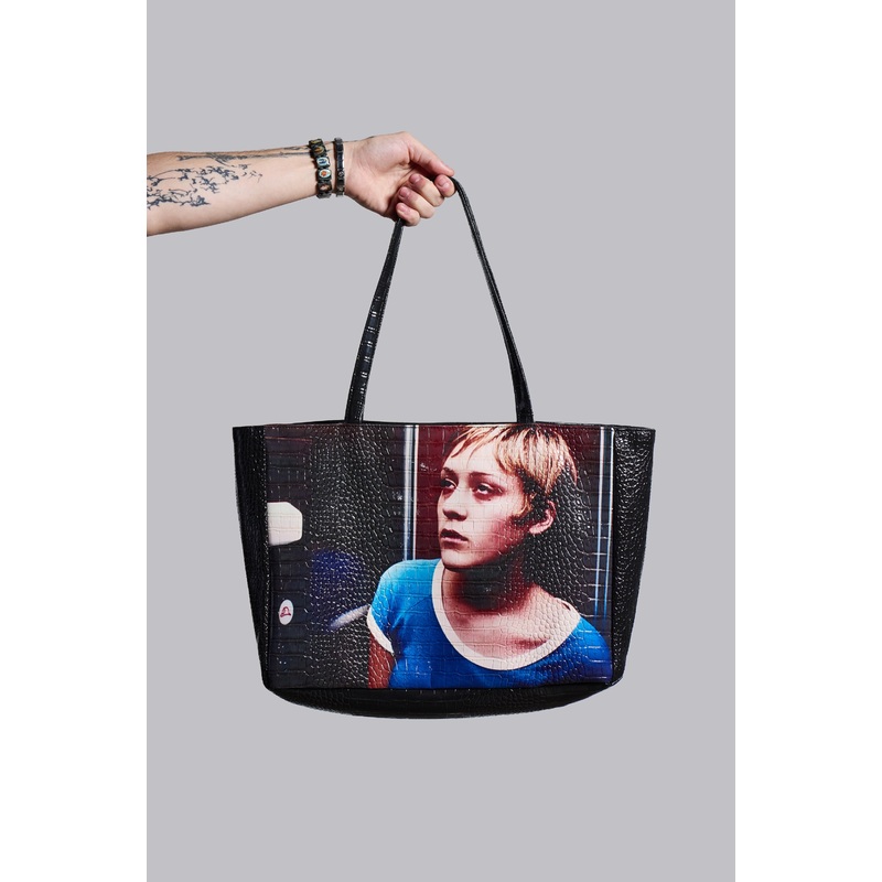 Jennie Croc Bag ONE SIZE Black