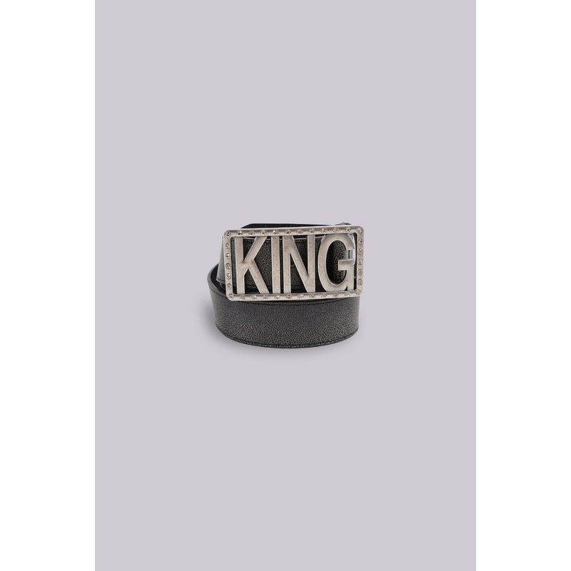 King Leather Belt ONE SIZE Black