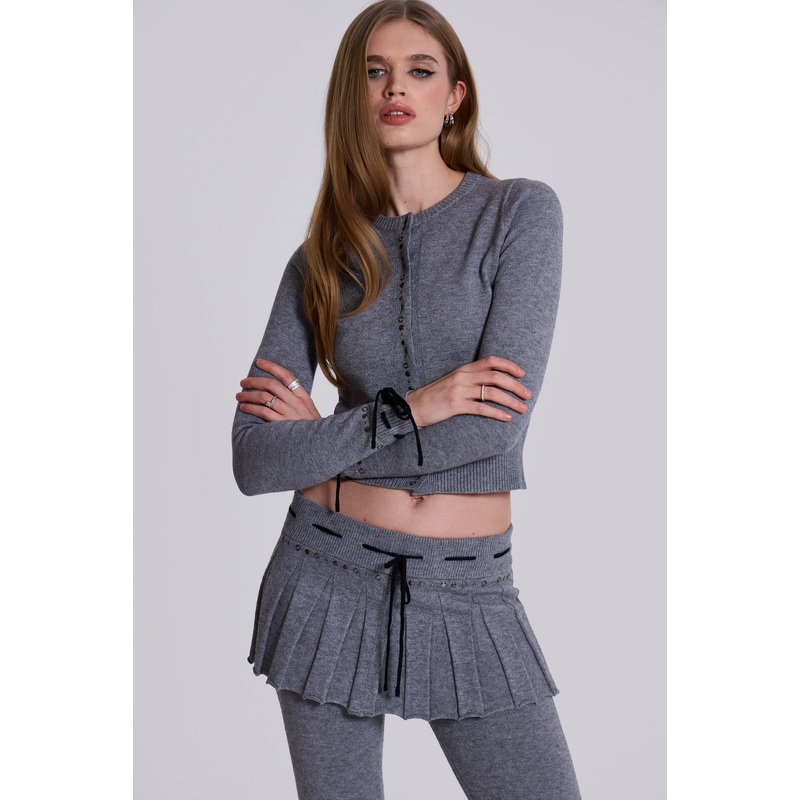 WFH Studded Cardigan XXS Grey