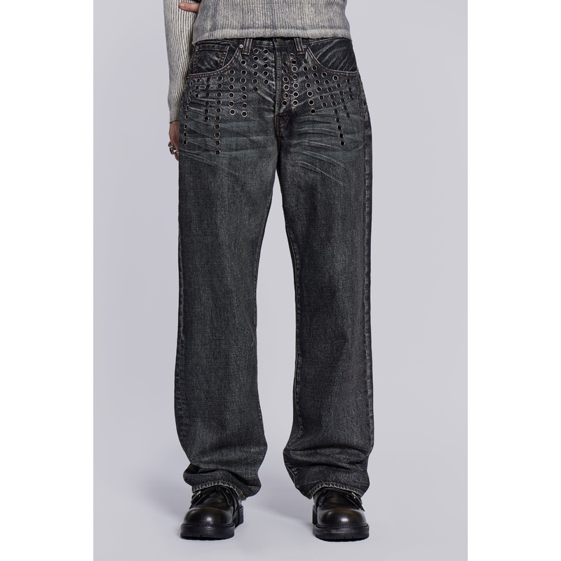 Puncture Jeans W26 Grey
