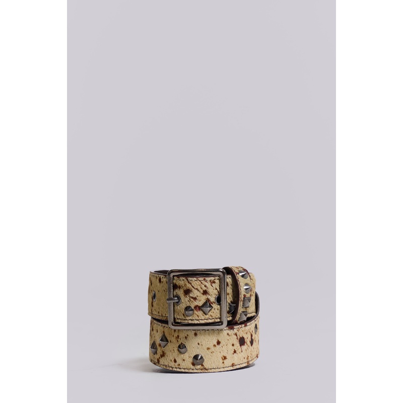 Rodeo Cow 100% Leather Belt ONE SIZE Cow Print