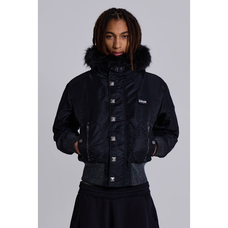 Schott Wraith MA1 Jacket XXS Black