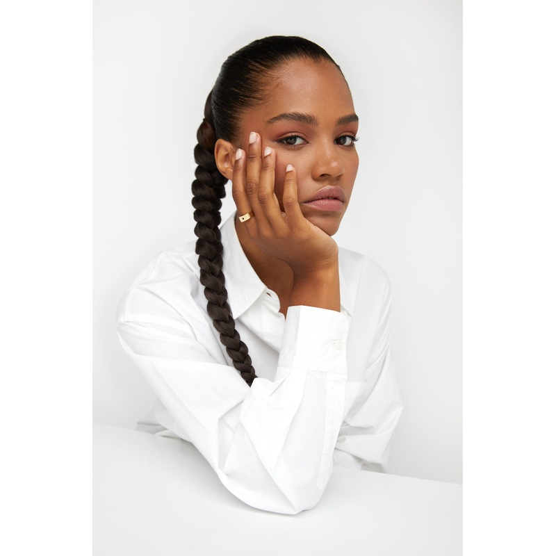 SIGNET RING WITH GEM Gold 6