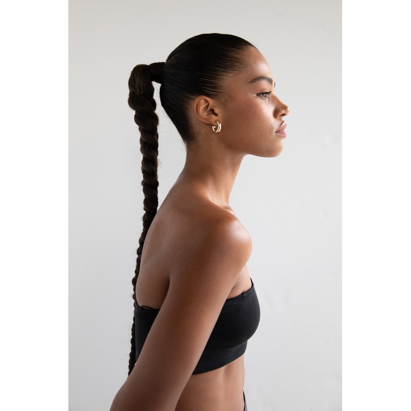 SMALL HOOP EARRING Gold One Size